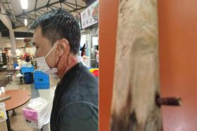 A man allegedly attacked a 51-year-old hawker in Tanglin Halt Food Centre on April 8 at around 7.10am.