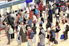 Long queues of travellers were seen at Terminal Bersepadu Selatan in Malaysia ahead of the Chinese New Year festivities.