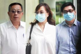 Shae Toh Hock (left), Shae Hung Yee (centre) and her husband Siew Boon Liong.