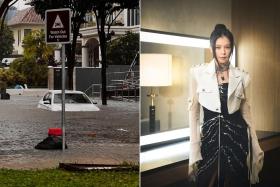 Vivian Hsu posted photos of the flash floods on social media on Dec 29.