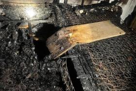 Upon SCDF’s arrival, the fire was raging in a bedroom of a unit on the seventh storey.