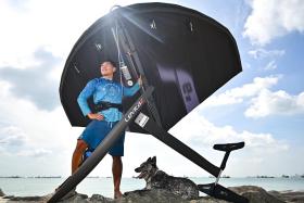 Singaporean wingfoiler Lo Jun Hao won the X-15 wingfoil class at the Pattaya International Windsurfing Championships in December 2024.