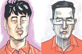 Wang Baosen (left) and Su Baolin are among the 10 foreign nationals charged in the billion-dollar money laundering case.