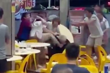 Elderly man kicked in face over cigarette butts at Hougang coffee shop